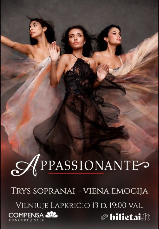 ''APPASSIONANTE'' TRYS SOPRANAI - VIENA EMOCIJA