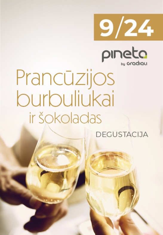 Prancūzijos burbuliukai ir šokoladas. Cremant degustacija | Palanga