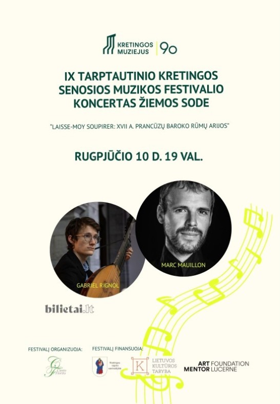 Bilietas į Žiemos sodą 08 10 renginio metu