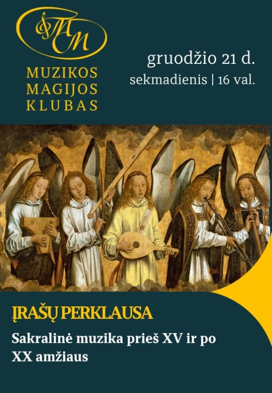 Įrašų klausymas Sakralinė muzika prieš XV ir po XX amžiaus