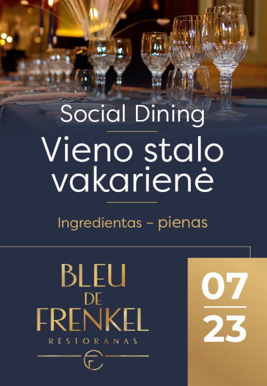 Social Dining. Vieno stalo vakarienė | Šiauliai