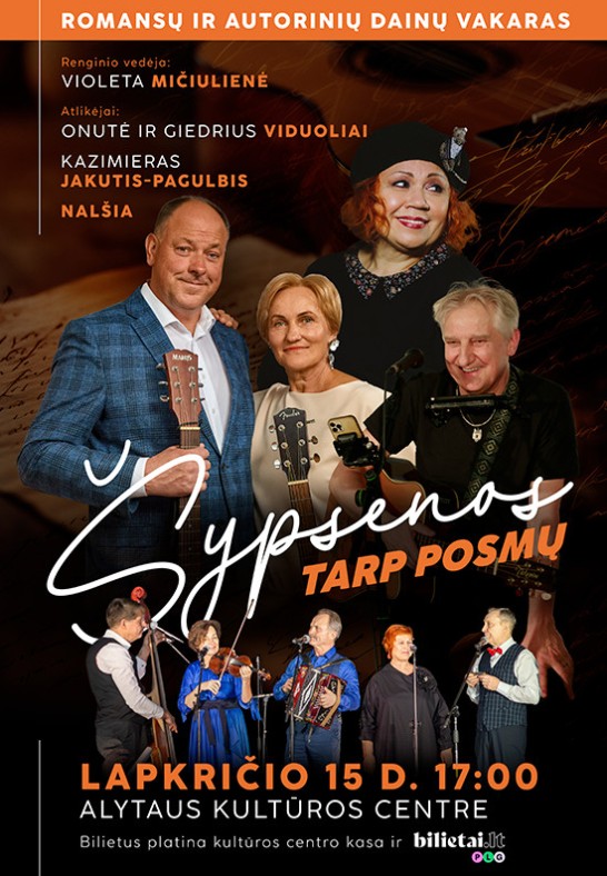 Romansų ir autorinių dainų vakaras ''Šypsenos tarp posmų''