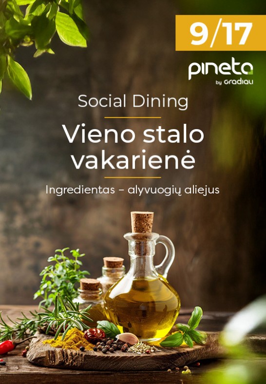 Social Dining. Vieno stalo vakarienė | Palanga