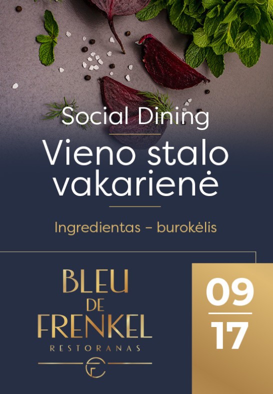 Social Dining. Vieno stalo vakarienė | Šiauliai