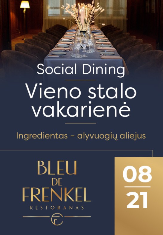 Social Dining. Vieno stalo vakarienė | Šiauliai