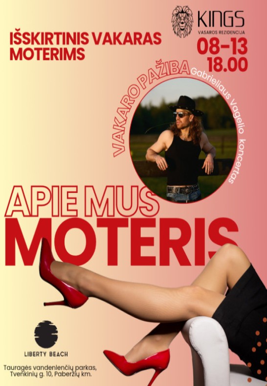 Pramoginis-motyvacinis renginys moterims su Gabrielio Vagelio koncertu!