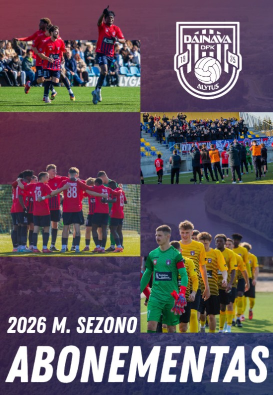 DFK ''Dainava'' 2026 m. sezono abonementas